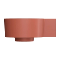 умывальник Omnires Ovo M+ 34,5х33,5 угловой, правый, matt terracotta (OVO335UWPTE)