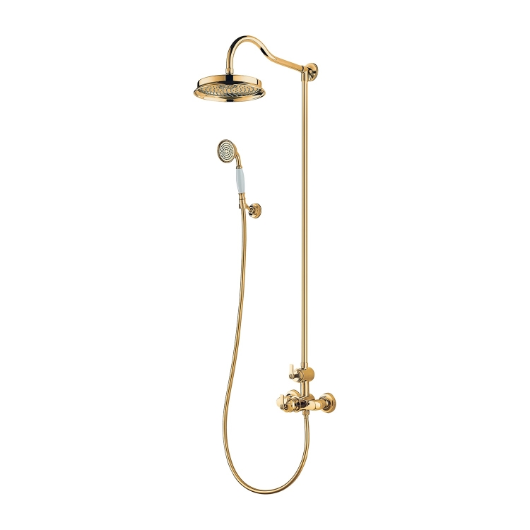 душевая система с термостатом Omnires Armance gold (AM5244/6GL)