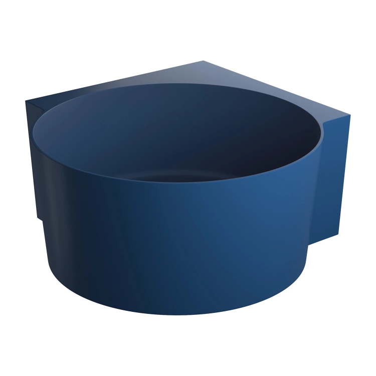 ванна Omnires Ovo M+ 120х120 кругла matt midnight blue (OVO120WNMB)