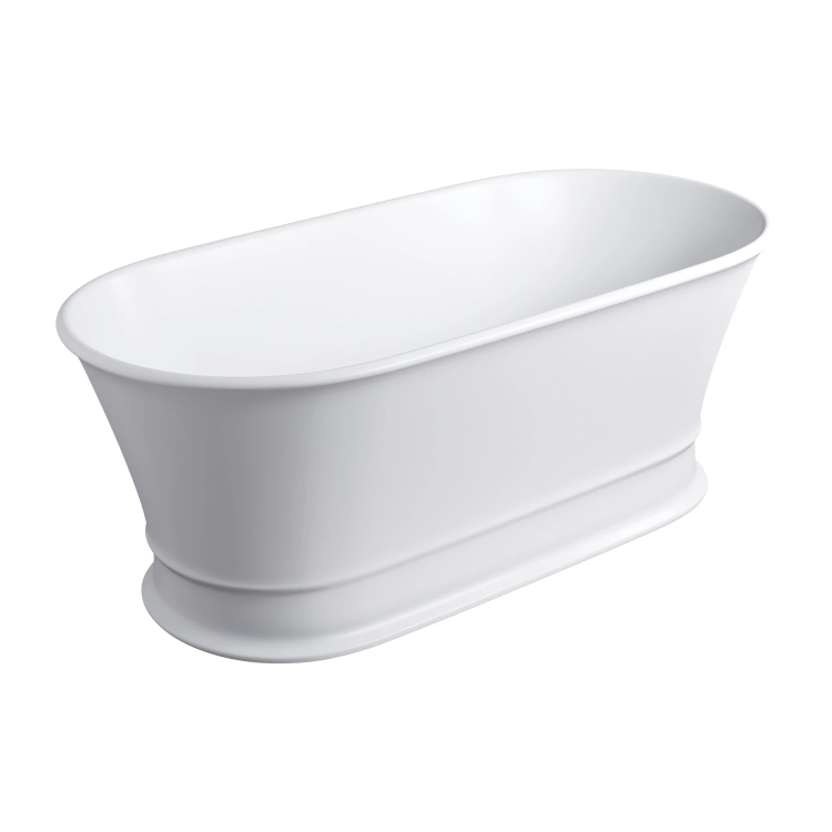 ванна каменная Omnires Classica 160x79 отдельностоящая, white matt (CLASSICAWWBM)