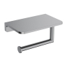 бумагодержатель с полкой Omnires Modern Project brushed nickel (MP60511NI)