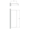 полочка Omnires Modern Project brushed graphite (MP60931GR)
