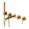 змішувач для ванни Omnires Y на 5 отворів brushed gold (Y1237/1GLB)