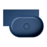 умывальник Omnires Ovo M+ 64,5х44,5 угловой, левый, matt midnight blue (OVO645UWLMB)