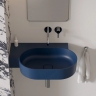 умывальник Omnires Ovo M+ 64,5х44,5 угловой, левый, matt midnight blue (OVO645UWLMB)