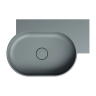 умывальник Omnires Parma M+ 64,5х44,5 угловой, правый, matt ash grey (OVO645UWPAG)