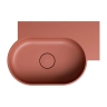 умивальник Omnires Ovo M+ 55,5x38,5 кутовий, правий, matt terracotta (OVO555UWPTE)