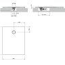 поддон Omnires Aquarock M+ 80х100 matt white (AQUAROCK80-100BM)