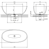 ванна Omnires Shell 148x75 отдельностоящая ash grey (SHELL148WWAG)