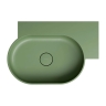 умивальник Omnires Shell M+ 64,5х44,5 кутовий, правий, matt olive (OVO645UWPOL)