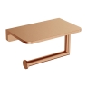 бумагодержатель с полкой Omnires Modern Project brushed copper (MP60511CPB)