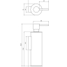 дозатор жидкого мыла Omnires Modern Project white matt (MP60721WM)