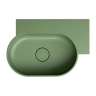 умывальник Omnires Ovo M+ 55,5x38,5 угловой, правый, matt olive (OVO555UWPOL)