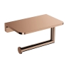 бумагодержатель с полкой Omnires Modern Project polished copper (MP60511CP)