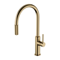 смеситель для кухни Omnires Switch на 2 воды с выдв. изливом + система фильтрации brushed antique bronze (SW9059-FD1BR)