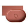 умывальник Omnires Parma M+ 64,5х44,5 угловой, левый, matt terracotta (OVO645UWLTE)