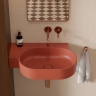 умывальник Omnires Parma M+ 64,5х44,5 угловой, левый, matt terracotta (OVO645UWLTE)