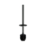 бумагодержатель с полкой и щеткой Omnires Modern Project отдельностоящий, brushed graphite (MP60820GR)