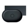 умывальник Omnires Parma M+ 64,5х44,5 угловой, правый, matt black lava (OVO645UWPBLV)