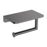 бумагодержатель с полкой Omnires Modern Project brushed anthracite (MP60511AT)