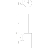 ершик для унитаза Omnires Modern Project white matt (MP60621WM)