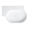 умывальник Omnires Ovo M+ 64,5х44,5 угловой, левый, gloss white (OVO645UWLBP)