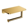 бумагодержатель с полкой Omnires Modern Project polished gold (MP60511GL)