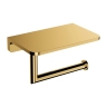 бумагодержатель с полкой Omnires Modern Project polished gold (MP60511GL)