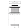 донный клапан Omnires click-clack white matt (A716BM)