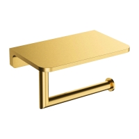 паперотримач з полицею Omnires Modern Project brushed gold (MP60511GLB)