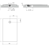 поддон Omnires Aquarock M+ 90х140 matt white (AQUAROCK90-140BM)