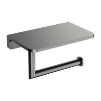 паперотримач з полицею Omnires Modern Project brushed graphite (MP60511GR)