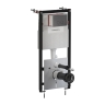 инсталляция Omnires Flush Set, панель смыва STEEL-R45, brushed anthracite (STFWC1R45-RAT)