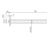 кронштейн для верхнего душа Omnires graphite 35 cm (RA15GR)