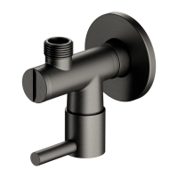 угловой вентиль для ванны и душа Omnires brushed graphite (8857GR)