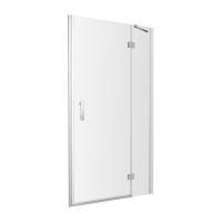 душевые двери с стенкой Omnires Manhattan 80x195 см безопасное стекло chrome (ADC80X-ACRTR)