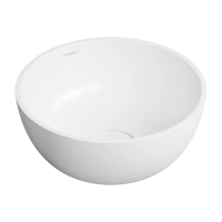 умывальник Omnires Shell 35 cm matt white (SHELL350UNBM)