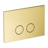 инсталляция Omnires Flush Set, панель смыва STEEL-R45, brushed brass (STFWC1R45-RBSB)