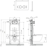 инсталляция Omnires Flush Set, панель смыва STEEL-R45, matt black (STFWC1R45-RBLM)