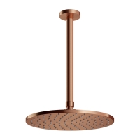 верхний душ Omnires Slimline 25 cm с кронштейном, brushed copper (WSSET1CPB)