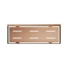 поличка Omnires Uni brushed copper (UN10335CPB)